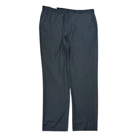 NWT Calvin Klein Straight Fit Suit Dress Pants Charcoal Grey 36x32 36W 34W 32L - Picture 2 of 6